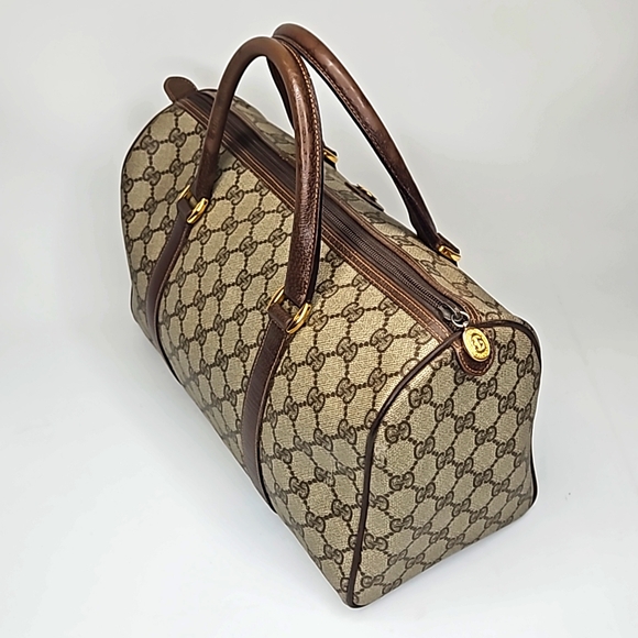 Authentic Gucci Monogram Classic Satchel Vintage Handbag Purse Authentic - Picture 6 of 17